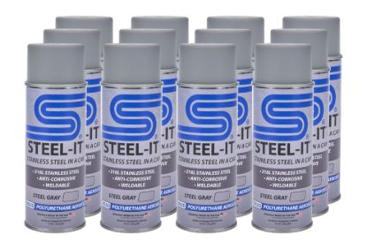 Steel Gray Polyurethane Case 12 x 12oz Spray Can
