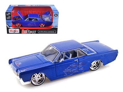 Picture of Maisto 31037 1966 Lincoln Continental Blue "pro Rodz" 1/26 Diecast Model Car