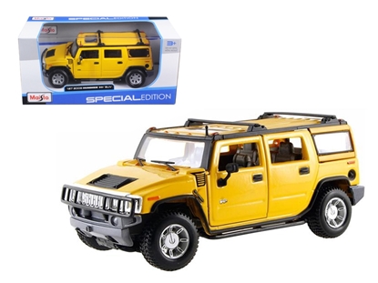 Picture of Maisto 31231 2003 Hummer H2 Suv Yellow 1/27 Diecast Model Car
