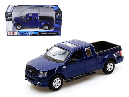 Picture of Maisto 31248 2004 Ford F-150 Fx4 Pickup Truck Metallic Blue 1/31 Diecast Model