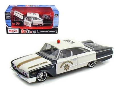 Picture of Maisto 31344 1960 Ford Starliner Highway Patrol "all Stars" 1/26 Diecast Model Car