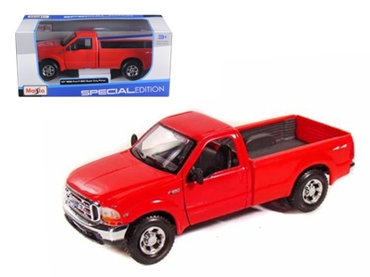 Picture of Maisto 31937 1999 Ford F-350 Super Duty Pickup Truck 4x4 Red 1/27 Diecast Model