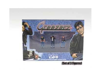 Picture of American Diorama 24022 Greezerz 3pc Figure Set For 1:64 Diecast Model Cars