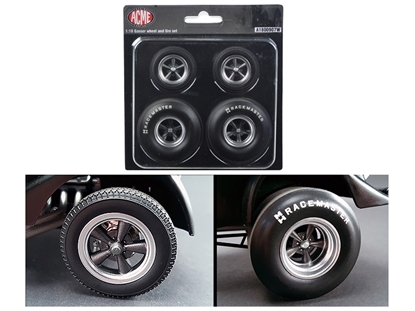 Picture of Acme A1800907w 1933 Pork Chop's Gasser Wheels And Tires Set Of 4 1/18