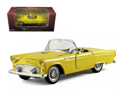 Picture of Arko 5521 1955 Ford Thunderbird Convertible Yellow 1/32 Diecast Car Model