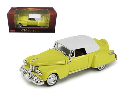 Picture of Arko 24801 1948 Lincoln Continental Yellow 1/32 Diecast Model Car