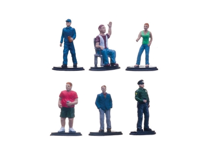 Picture of Greenlight 13067 Greenlight Muscle People Pack 6pc Set Series 1 For 1/64 Diecast Models