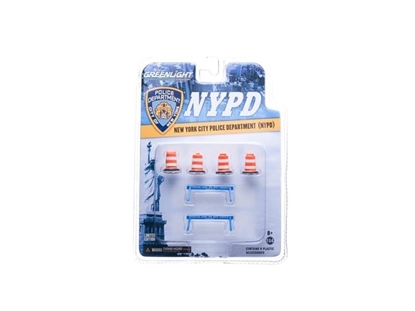 Picture of Greenlight 13068 Nypd Accessory Pack 6pc Set Series 1 For 1/64 Model Cars