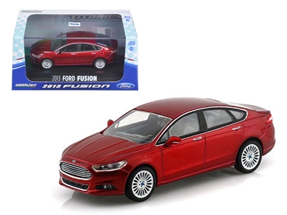 Picture of Greenlight 86035 2013 Ford Fusion Ruby Red Metallic 1/43 Diecast Model Car