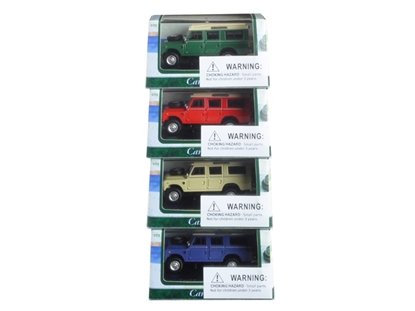 Picture of Cararama 71109 Land Rover 109 Series Iii 4pc Set Red,blue,green,beige 1/72 Diecast Model Cars