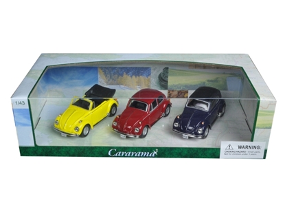 Picture of Cararama 35309 Volkswagen Beetle 3pc Gift Set 1/43 Diecast Model Cars