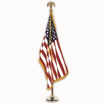 Picture of Annin & Company 031400  Complete Mounted Us Flag Set 3x5