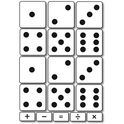 Picture of Ashley Productions 10061  Math Die Cut Magnets Dice