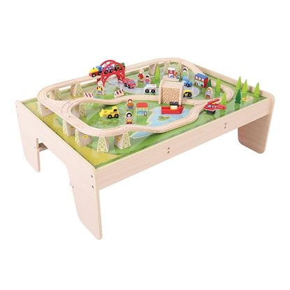 Picture of Bigjigs Toys 040  Train Set & Table