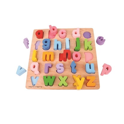 Picture of Bigjigs Toys Bb106  Chunky Alphabet Puzzle Lowercase