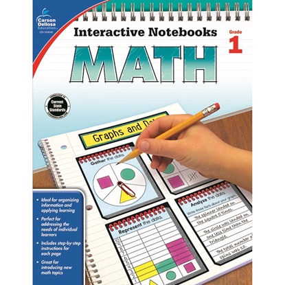 Picture of Carson Dellosa 104646  Interactive Notebooks Math Gr 1