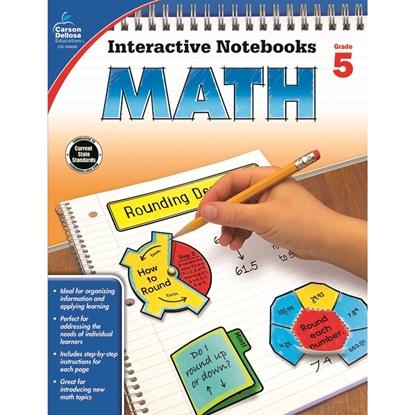 Picture of Carson Dellosa 104650  Interactive Notebooks Math Gr 5