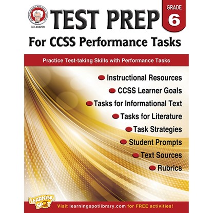 Picture of Carson Dellosa 404229  Gr 6 Test Prep For Ccss Performance