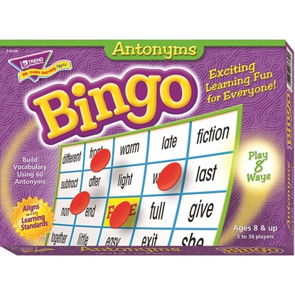 Picture of Antonyms Bingo Game