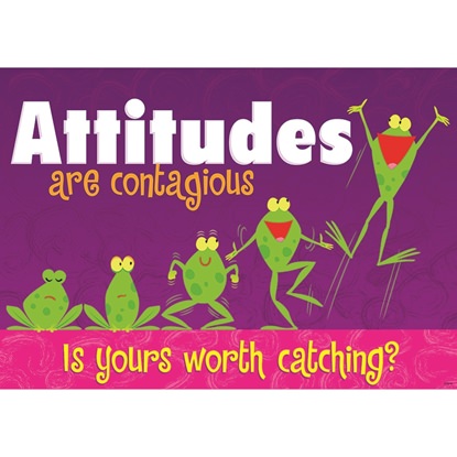 Picture of Attitudes Are Contagious Poster