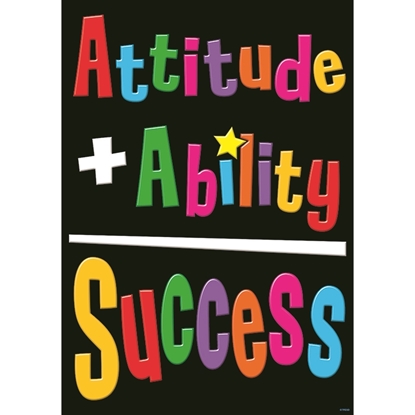 Picture of Attitude + Ability = Success Poster