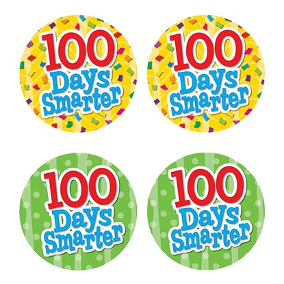 Picture of 100 Days Smarter Wear Em Badges