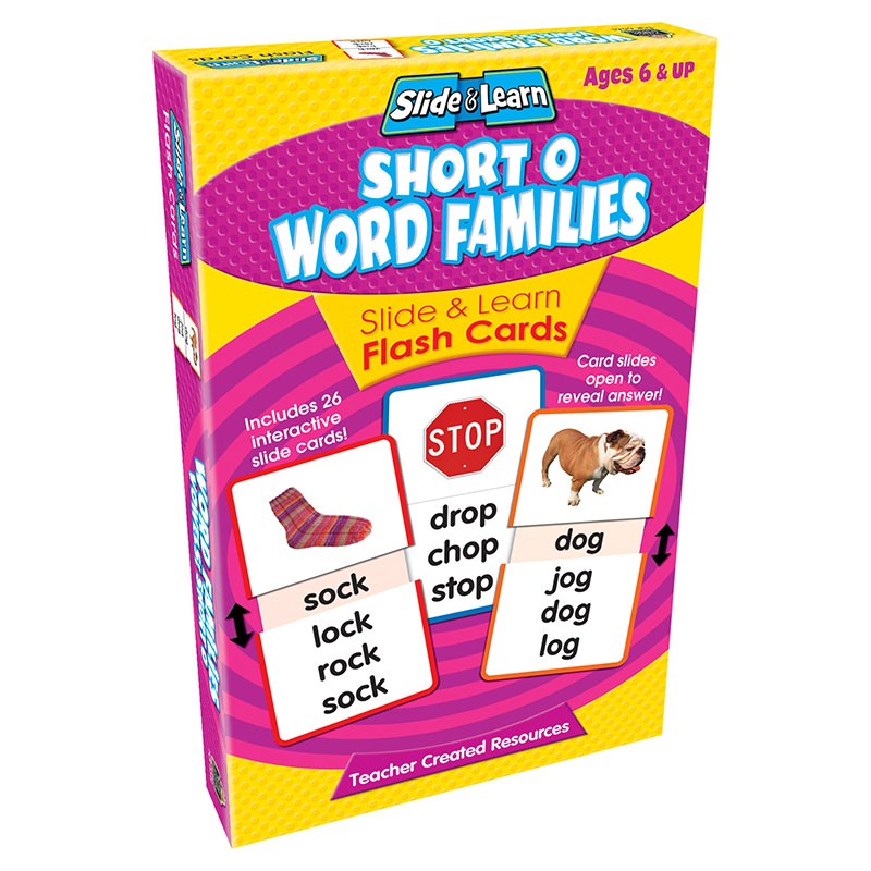 TEACHER CREATED RESOURCES 6561 VOWELS SHORT O WORD FAMILIES SLIDE SA Retail Inc Buy Diecast