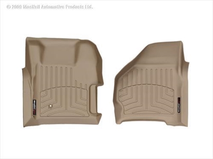 Picture of WeatherTech 451251 WeatherTech DigitalFit Front Floor Liners (Tan) - 451251