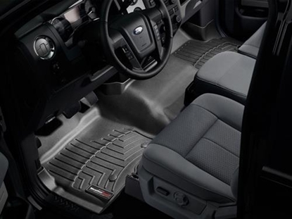 Picture of WeatherTech 442951 WeatherTech DigitalFit Front Over the Hump Floor Liners (Black) - 442951