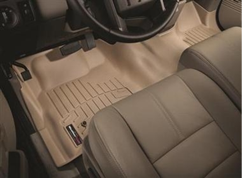 Picture of WeatherTech 452931 WeatherTech DigitalFit Front Over the Hump Floor Liner (Tan) - 452931