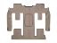 Picture of WeatherTech 459423 Weathertech DigitalFit Rear Floor Liners (Tan) - 459423