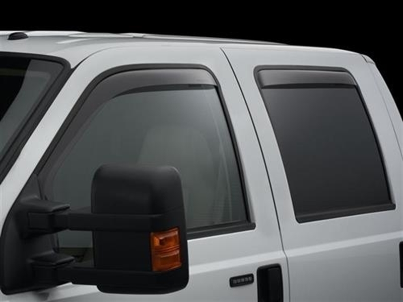 Picture of WeatherTech 82765 WeatherTech Front and Rear Window Deflector Set (Dark Tint) - 82765