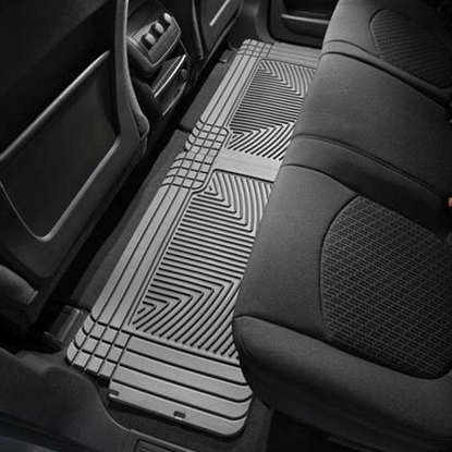 Picture of WeatherTech W25GR WeatherTech All Weather Rear Rubber Floor Mats (Gray) - W25GR