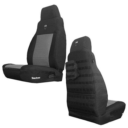 Picture of Bartact TJSC0306FPBG Bartact Front Seat Cover (Black/Gray) - TJSC0306FPBG