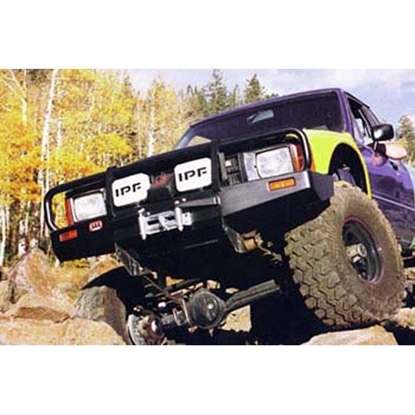 Picture of ARB 4x4 Accessories 3414070 ARB Toyota Pickup Bull Bar Winch Mount Front Bumper (Black) - 3414070