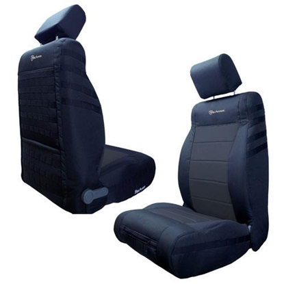 Picture of Bartact JKSC0710FPBB Bartact Front Seat Cover (Black/Black) - JKSC0710FPBB