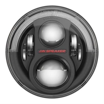 Picture of JW Speaker 0554543 JW Speaker 8700 Evolution J2 Series Dual Burn 7" LED Headlights (Black Bezels) - 0554543