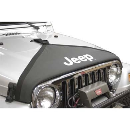 Picture of Jeep 82208110 Jeep V-Style Hood Bra (Black) - 82208110