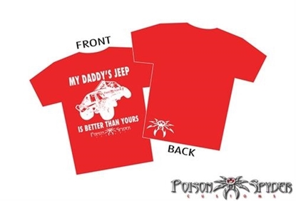 Picture of Poison Spyder Customs 50-44-104 Poison Spyder My Daddy's Jeep Toddler T-Shirt - 50-44-104