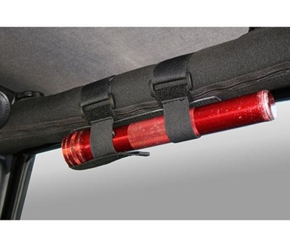 Picture of Rugged Ridge 11205.20 Rugged Ridge Sport Bar Flashlight Holder (Black) - 11205.2 11205.20