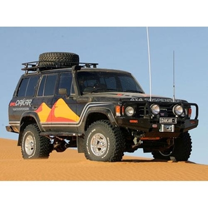 Picture of ARB 4x4 Accessories 3410100 ARB Toyota Land Cruiser Bull Bar Winch Mount Front Bumper (Black) - 3410100