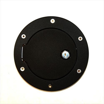 Picture of AMI 6047KL AMI Fuel Door Cover (Black Aluminum) - 6047KL
