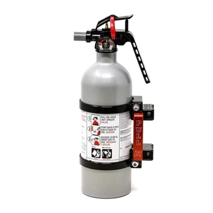 Picture of Axia Alloys MODFMK-BK Axia Alloys Quick Release Fire Extinguisher Mount w/ 2 lb Extinguisher - Black - MODFMK-BK