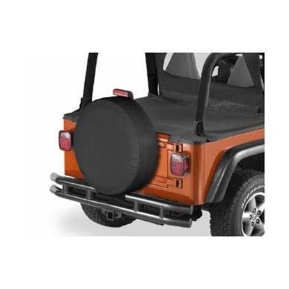 Picture of Bestop 61028-01 Bestop 28 Inch Spare Tire Cover in Black - 61028-01