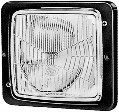 Picture of Hella 004109041 Hella 138x124mm Flush Mount Headlamp (Clear) - 4109041 004109041