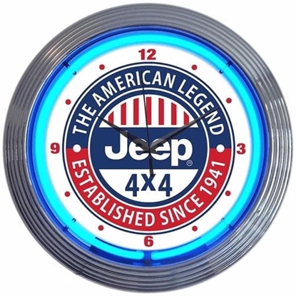 Picture of Jeep 11H9H Jeep Neon Clock - 11H9H