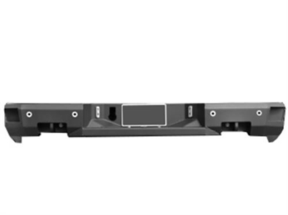 Picture of Fab Fours DR09-W2952-1 Fab Fours Heavy Duty Sensor Rear Bumper (Black) - DR09-W2952-1
