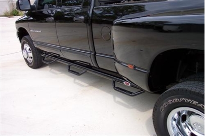 Picture of Nfab C1495QC-6-TX N-FAB Nerf Step Bars with Bed Access Step (Textured Black) - C1495QC-6-TX