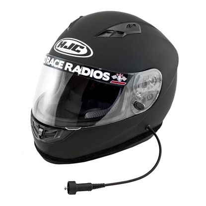 Picture of PCI Race Radios 2422 PCI Race Radios HJC CS-R3 Wired Helmet Full Face, Black M - 2422
