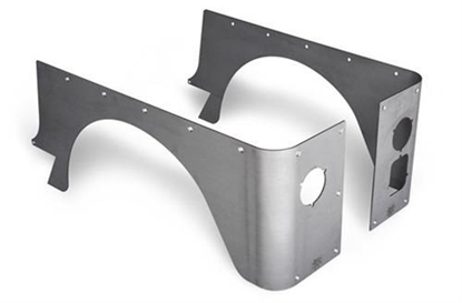 Picture of Poison Spyder Customs 11-04-010 Poison Spyder Stock Crusher Corners (Bare Steel) - 11-04-010